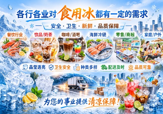 各行各业对食用冰的需求日益增长
